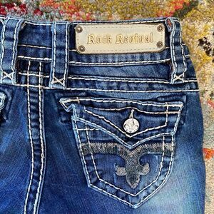Rock Revival Jen Sequin Skinny Jeans Women’s Size 25
